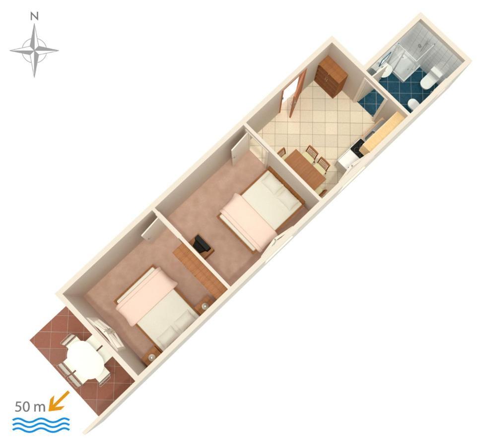 Apartment Zubovici 4125B Exterior photo